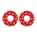 Nihilo Concepts Grip Donut Candy Corn - Red / Large: Standard 7/8” bar ends Nihilo Concepts Grip Donuts