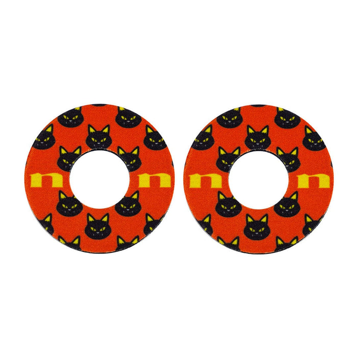 Nihilo Concepts Grip Donut Black Cat - Red / Large: Standard 7/8” bar ends Nihilo Concepts Grip Donuts