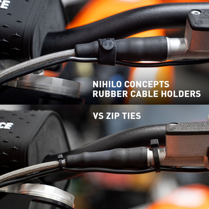 bike helmet cable ties Nihilo Concepts Rubber Cable Holder Kit