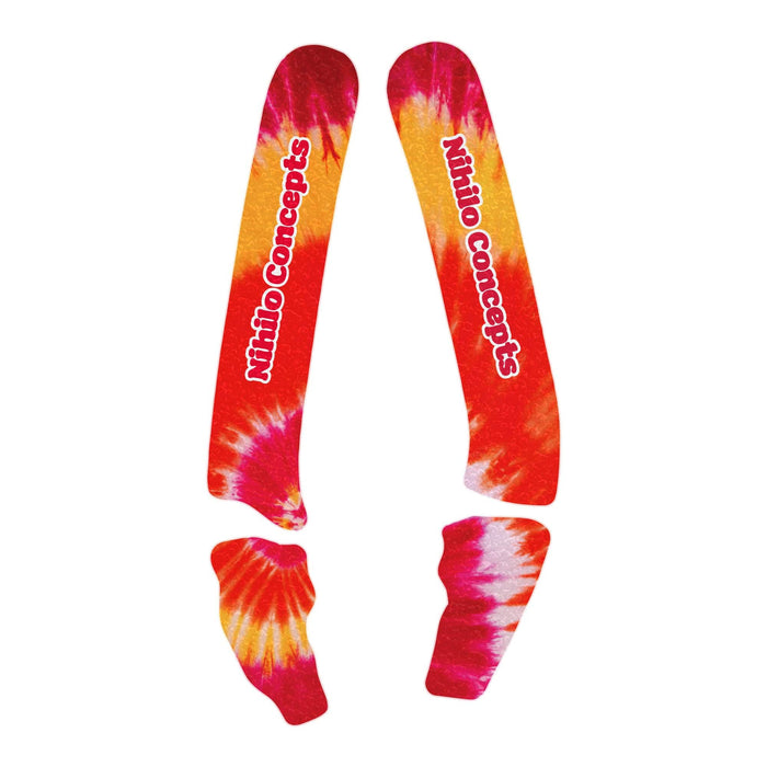 Nihilo Concepts Tie Dye Groove - Red Orange Limited Edition - Groovy Grip - Tie Dye Grip Tape