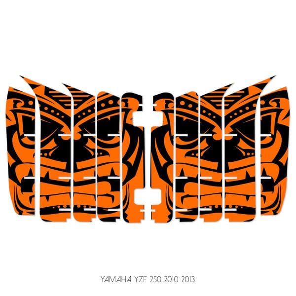 wmr1 Black & Orange +$9.99 / 2010-2013 Yamaha YZF 250 Radiator Louver Graphics 2010-2019