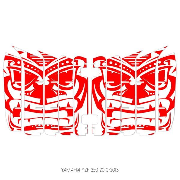 wmr1 White & Red +$9.99 / 2010-2013 Yamaha YZF 250 Radiator Louver Graphics 2010-2019