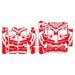 Nihilo Concepts Louver Graphics White & Red +$9.99 / 2013-2022 Kawasaki KX 65 Radiator Louver Graphics 2013-2022