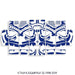 wmr1 White & Blue +$9.99 / 1998-2019 KTM/Husqvarna 50 Radiator Louver Graphics 1998-2020