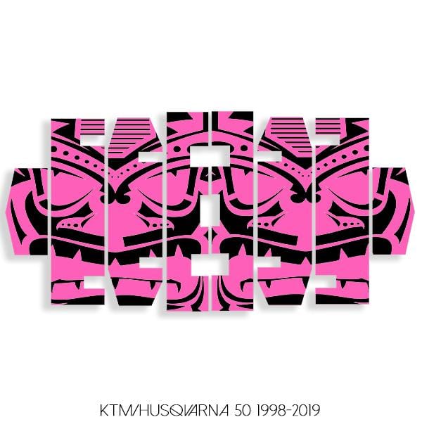 wmr1 Black & Pink +$9.99 / 1998-2019 KTM/Husqvarna 50 Radiator Louver Graphics 1998-2020